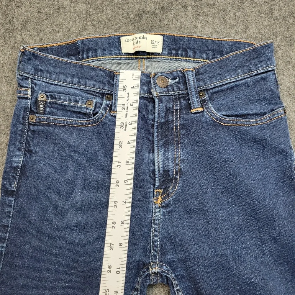 Abercrombie Jeans Kids 15/16 Denim Streetwear Slim Skinny Leg MIX LOT Bundle - Picture 15 of 16